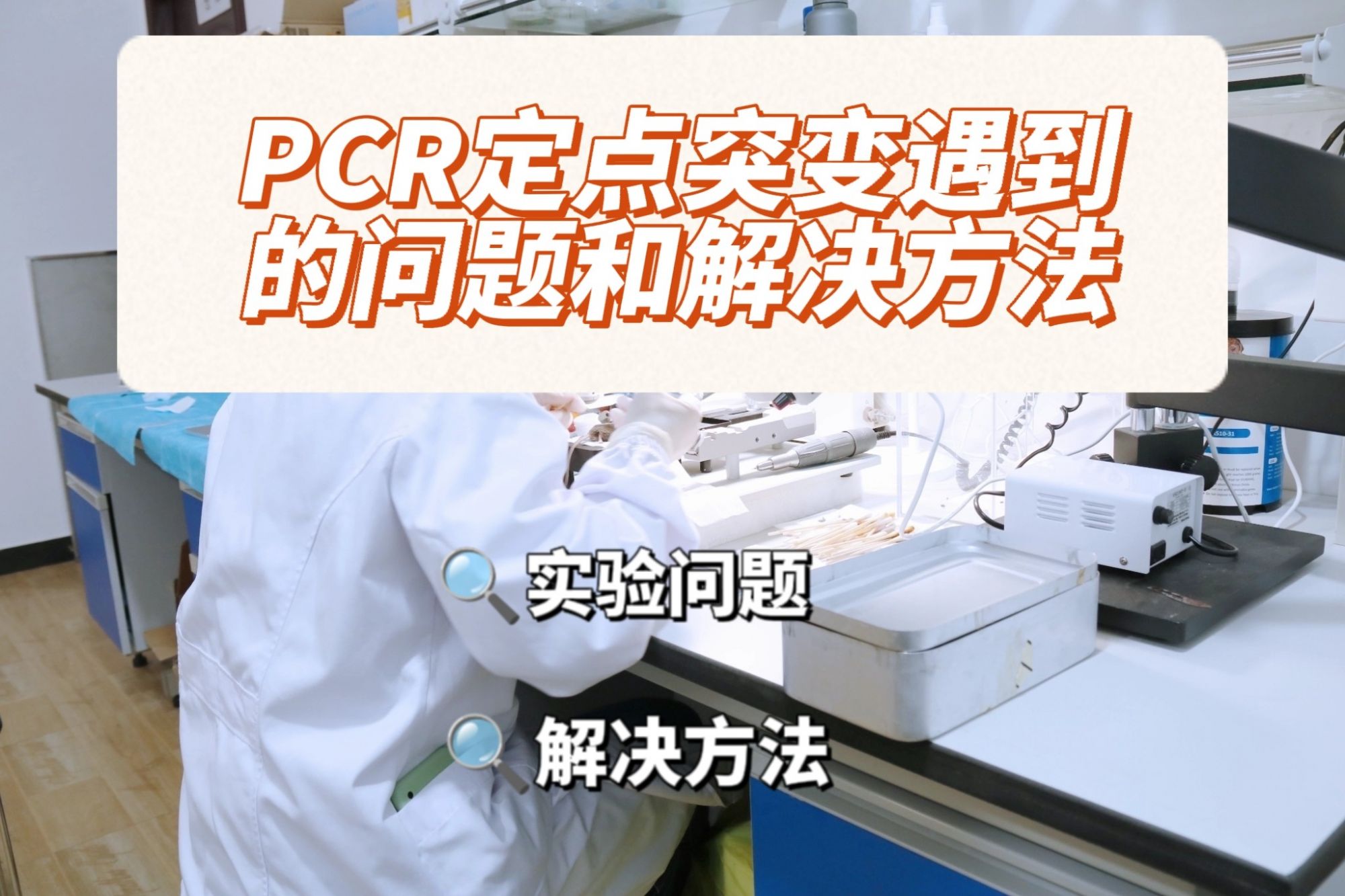  PCR定点突变实验遇到的问题和解决办法