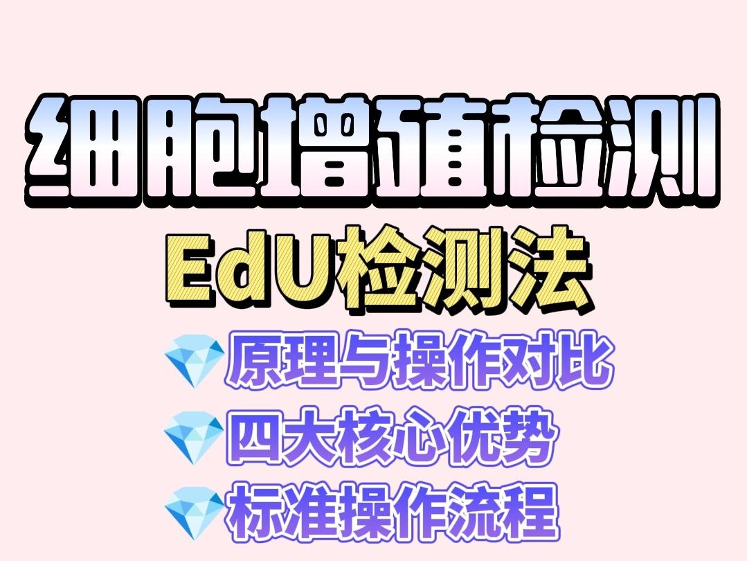 EdU检测法替代BrdU【更快更安全的细胞增殖分析技术】