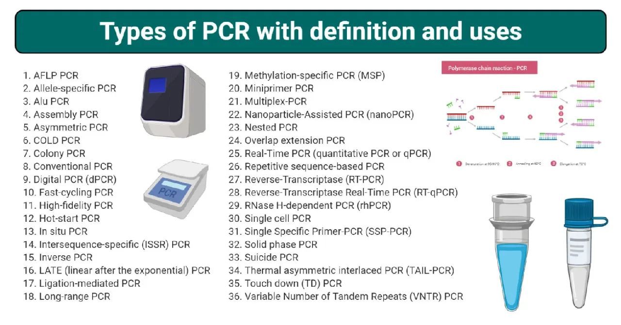 有可能最全的PCR类型总结：36种PCR类型及其定义、原理和用途